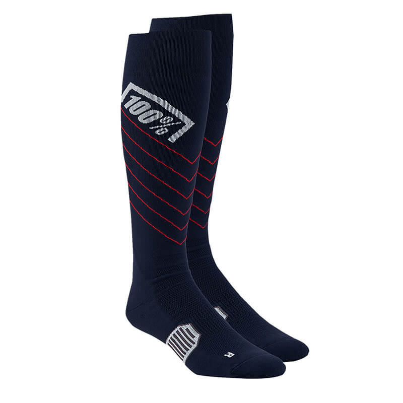 Chaussettes 100 Hi Side Performance Moto bleu