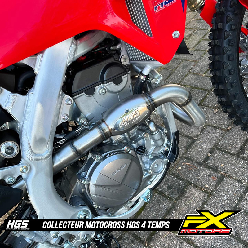 Collecteur HGS 4 Temps Motocross Enduro HONDA 250 CRF R