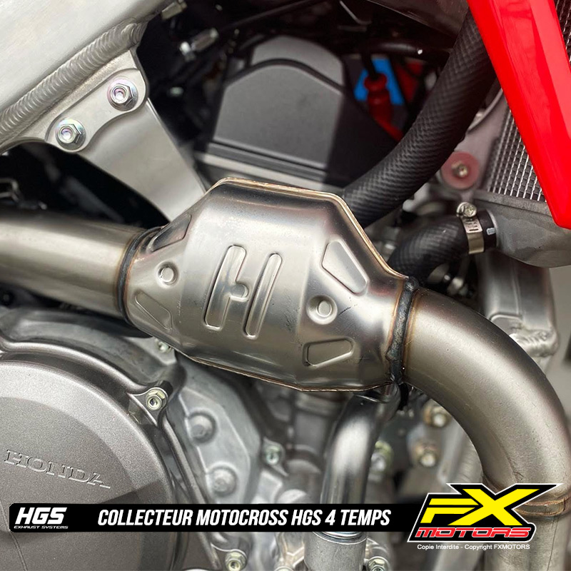 Collecteur HGS 4 Temps Motocross Enduro HONDA CRF R