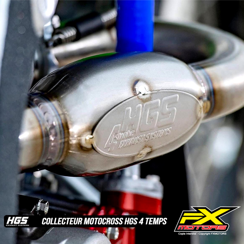 Collecteur HGS 4 Temps Motocross Enduro