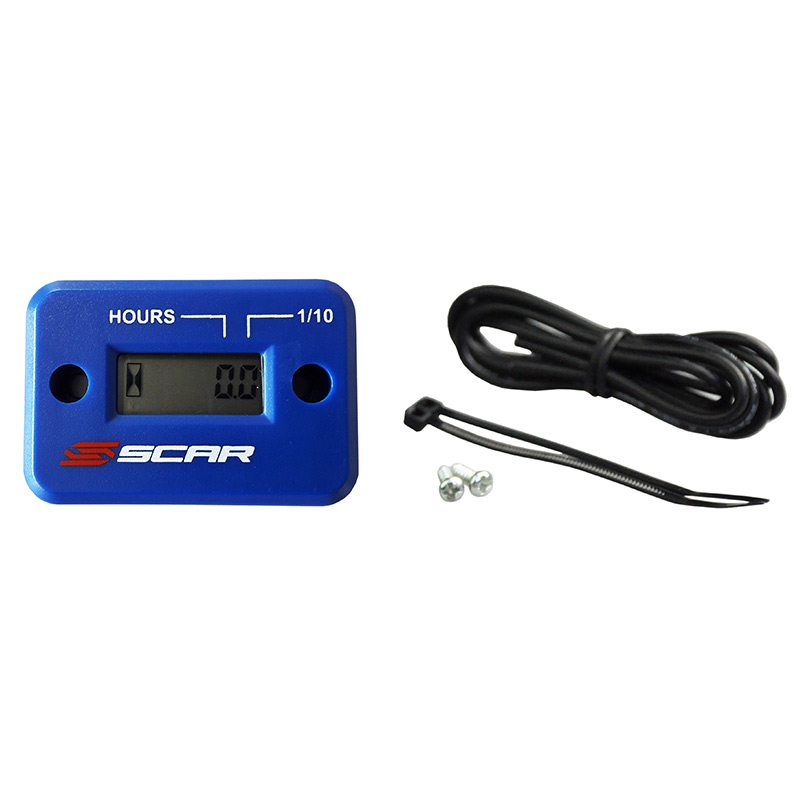 Compteur Heures Motocross Enduro SCAR Bleu