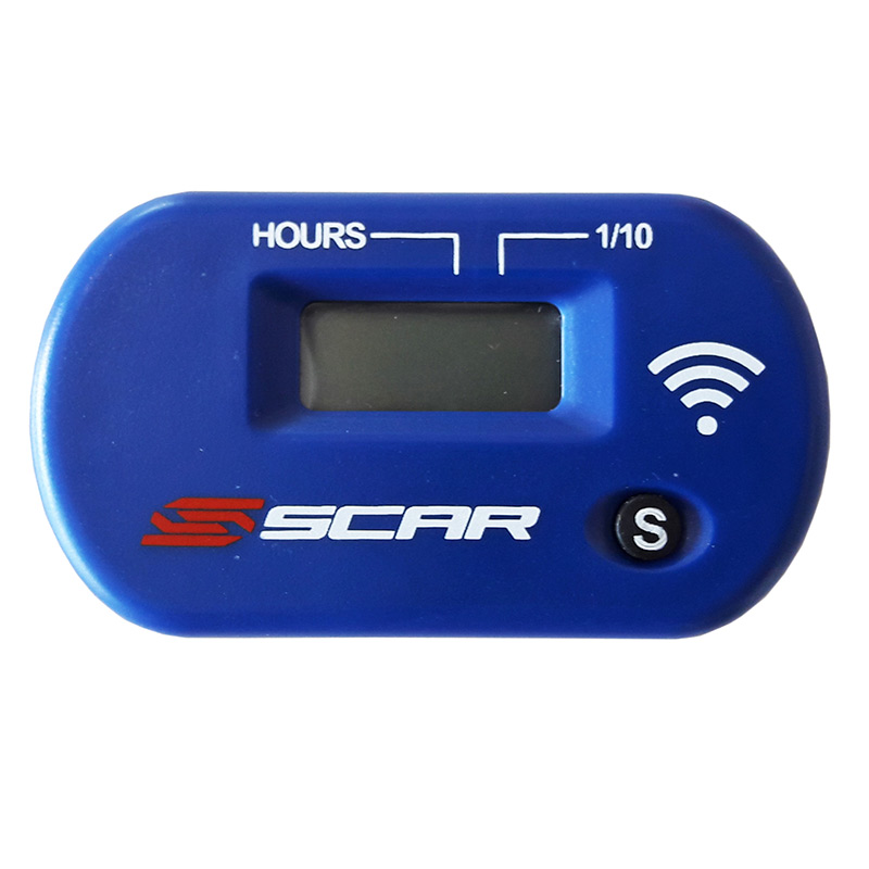 Compteur Heures Sans Fil Motocross Enduro SCAR Bleu