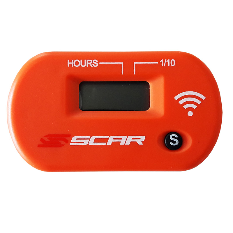 Compteur Heures Sans Fil Motocross Enduro SCAR Orange