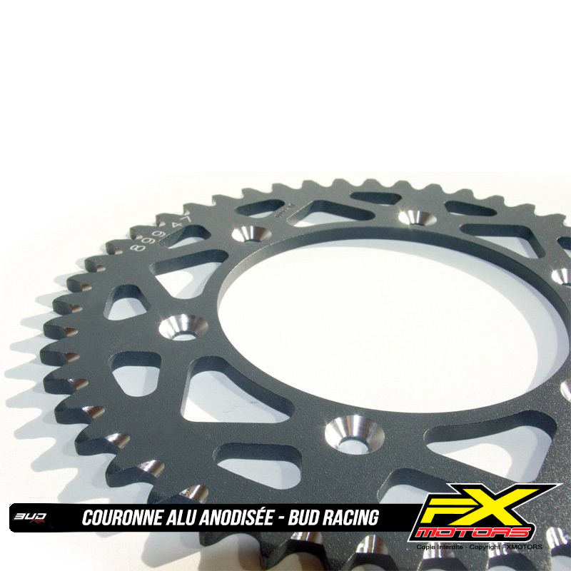 Couronne Alu BUD Anti Boue Ultra Light Anodisee Couleur NOIR