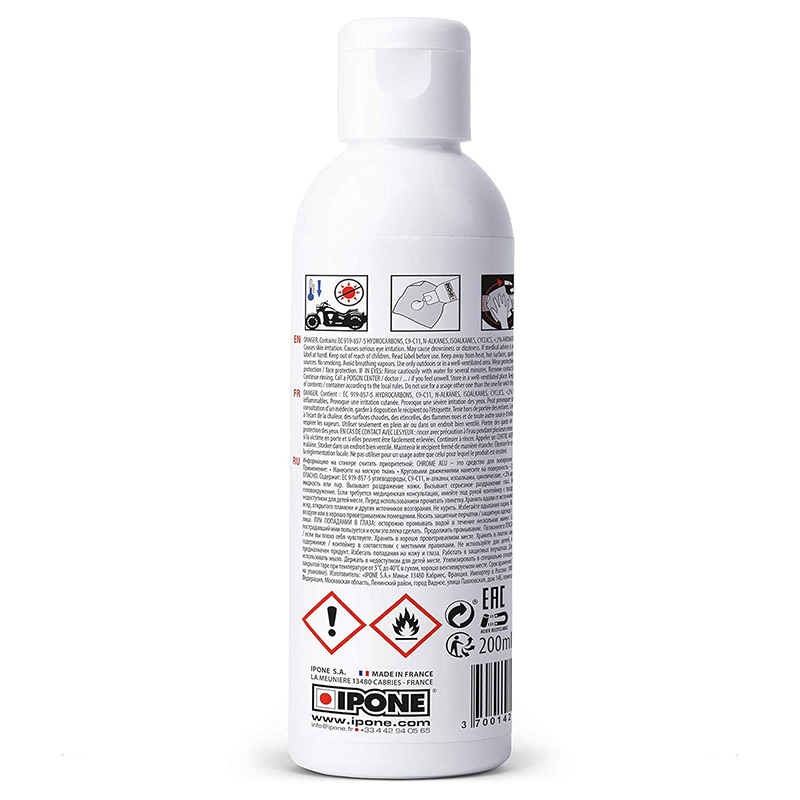 Creme Polissage pour Metaux CHROM ALU IPONE etiquette