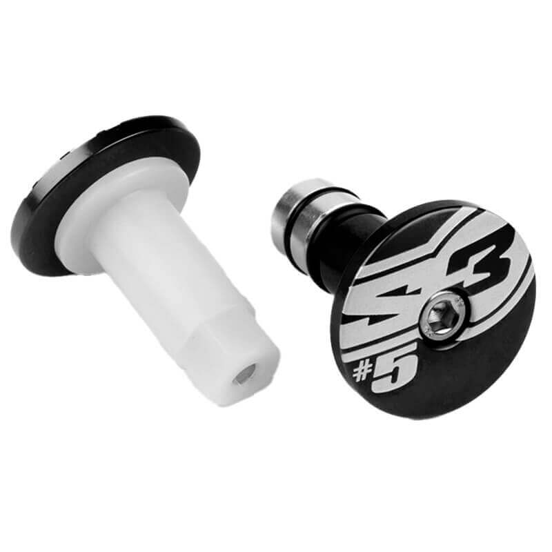 Embout Guidon Cross Enduro S3 12 noir end