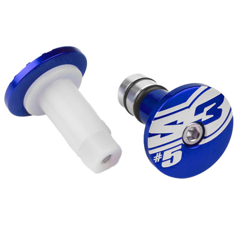 Embout Guidon Cross Enduro S3 14 bleu end
