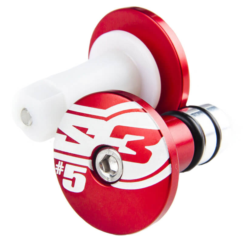 Embout Guidon Cross Enduro S3 14 rouge end