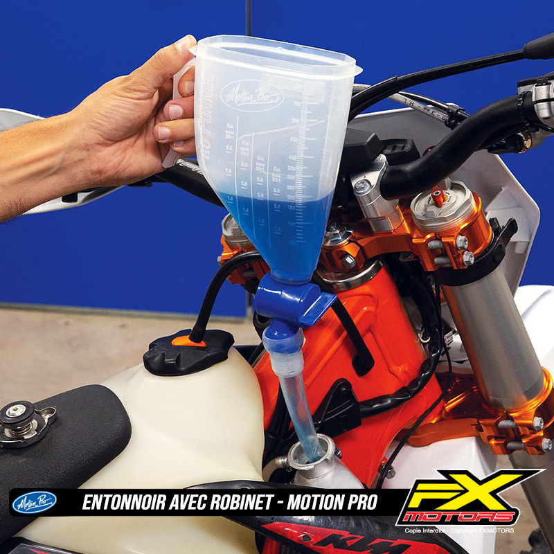 Entonnoir avec Robinet MOTION PRO 08 0747 Liquide Refroidissement KTM