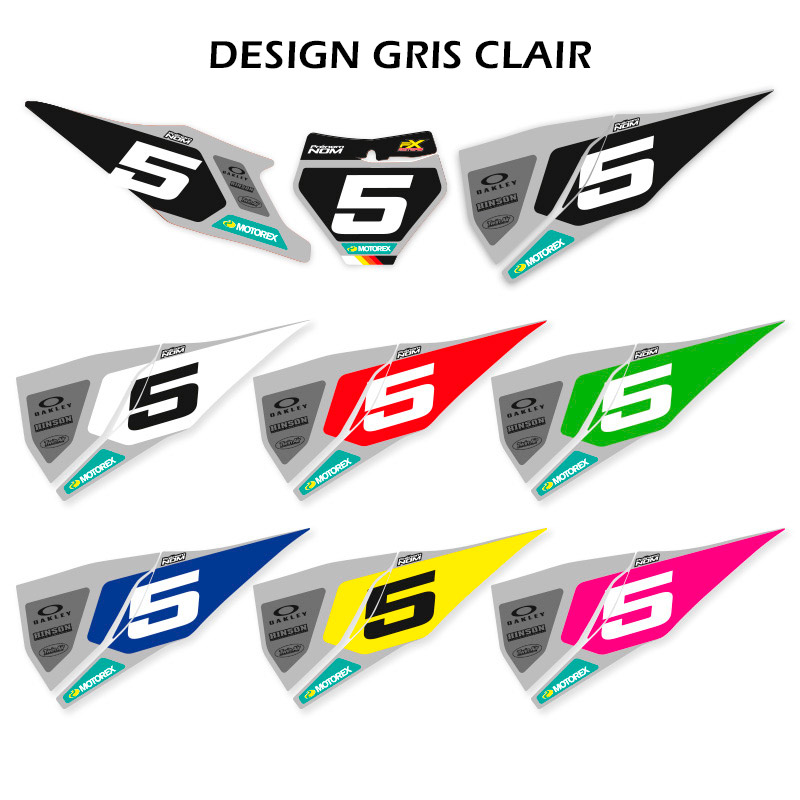 FP FX KTM PURE 2021 design Gris Clair SXF