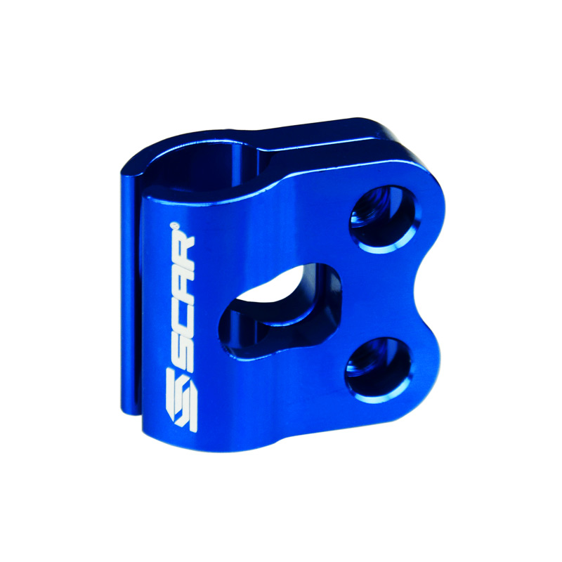 Fixation Guide Durite de Frein Avant Motocross Scar Bleu