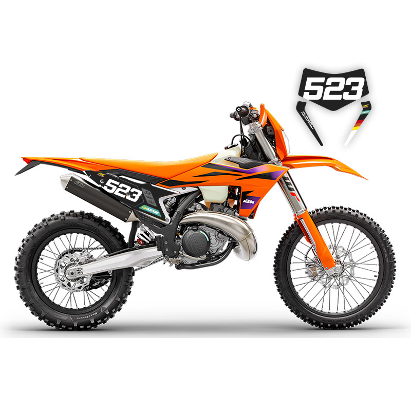 Fonds Plaques KTM Enduro EXC Pure Noir 2024 2