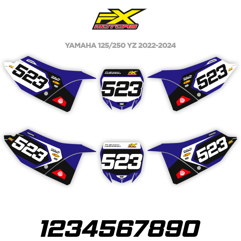 Fonds Plaques Yamaha Factory Line YZ 2022 2024 