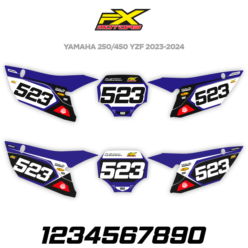 Fonds Plaques Yamaha Factory Line YZF 2023 2024 