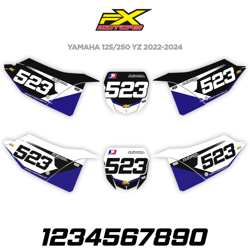 Fonds Plaques Yamaha Racing Line YZ 2022 2024 
