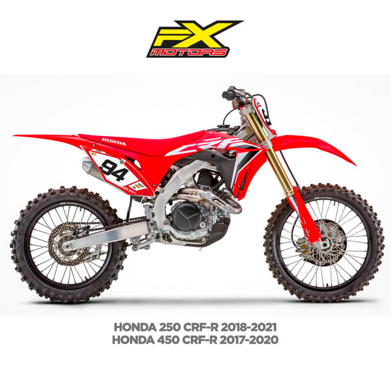 Fonds de plaques Motocross Honda CRF 2019 Fond Blanc