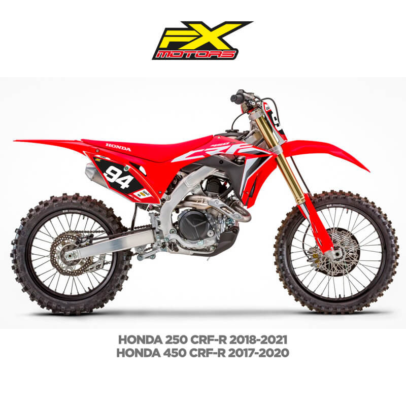 Fonds de plaques Motocross Honda CRF 2019 Fond Noir
