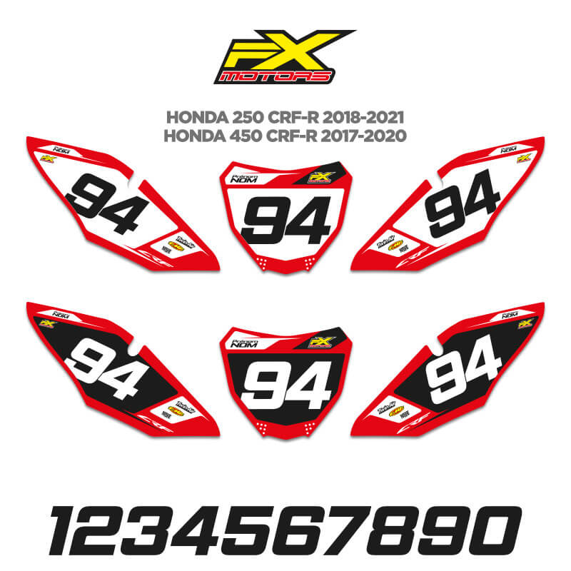 Fonds de plaques Motocross Honda CRF 2019