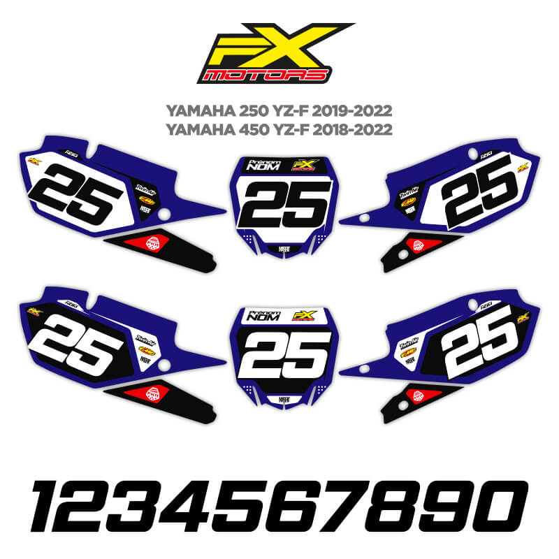 Fonds de plaques Motocross Yamaha 250 450 YZF 2021