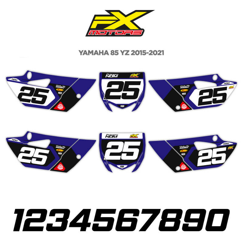 Fonds de plaques Motocross Yamaha 85 YZ 2015 2021
