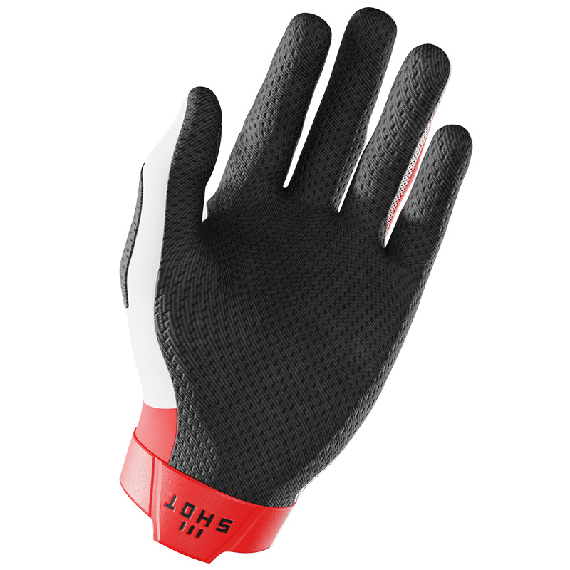 Gant shot lite pro rouge blanc moto