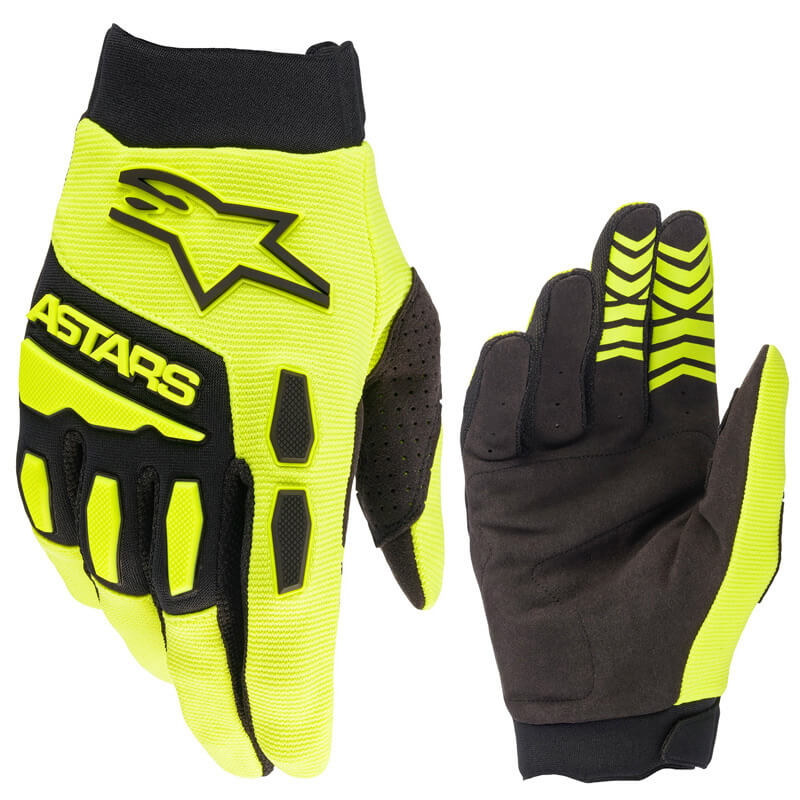 Gants Alpinestars Full Bore Jaune Fluo Noir