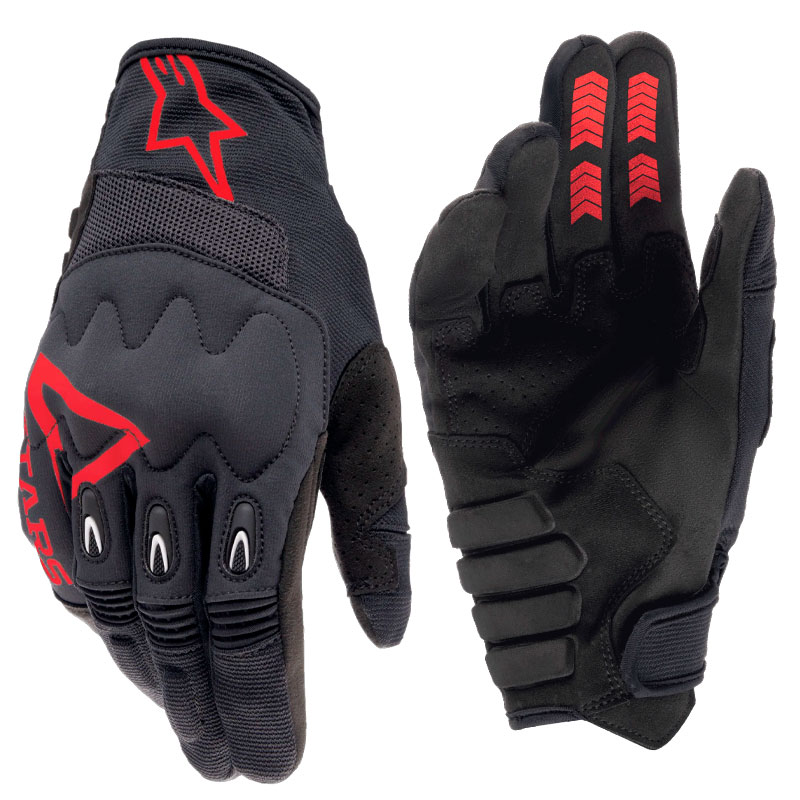 Gants Alpinestars TECHDURA 2027 Rouge Feu Noir