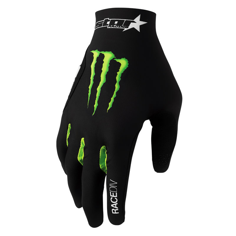 Gants Cross THOR MX Monster Energy Noir 01