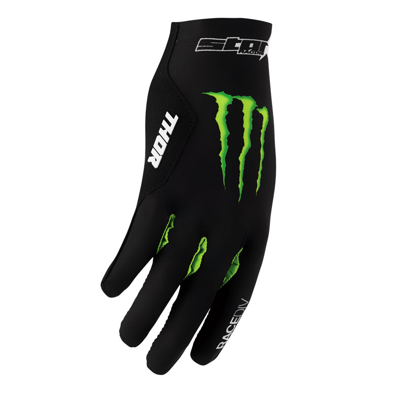 Gants Cross THOR MX Monster Energy Noir 03