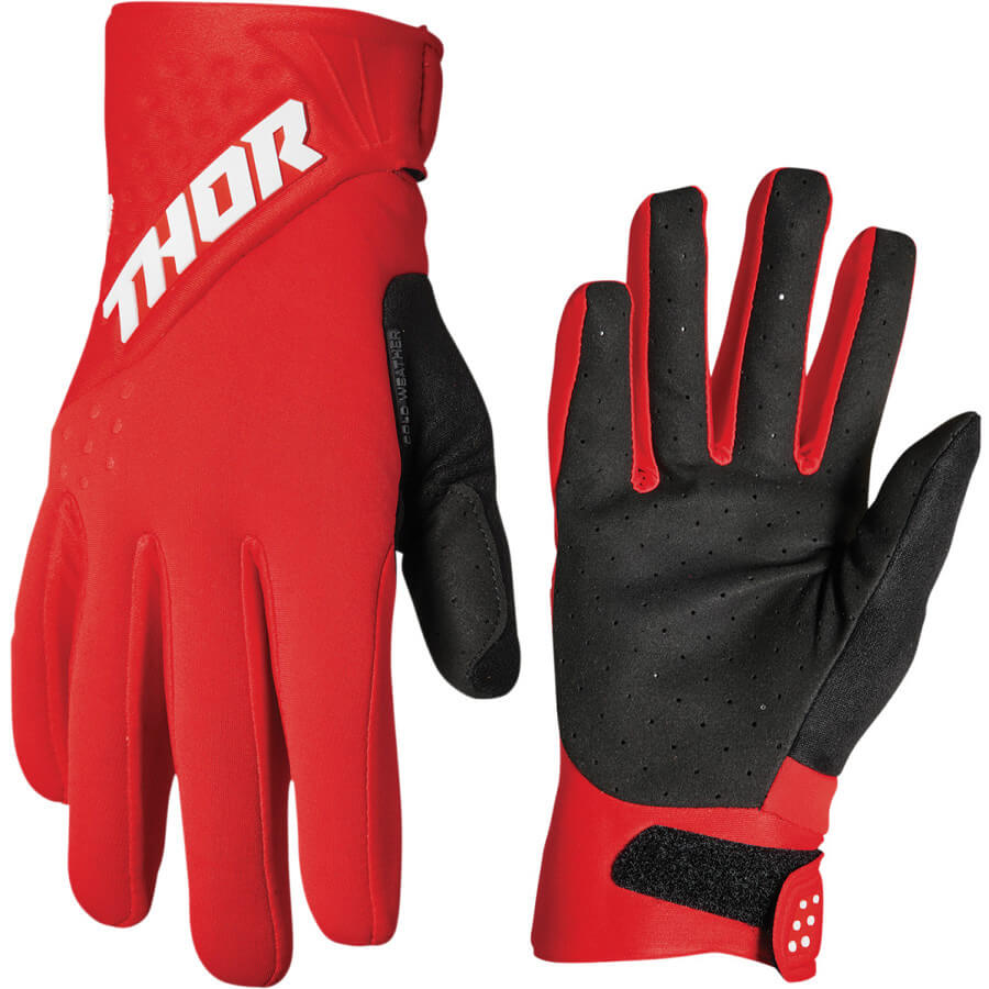 Gants THOR MX Spectrum Hiver 2022 Rouge Cross