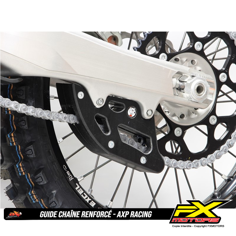 Guide Chaine Renforce Motocross Enduro AXP RACING Noir KTM