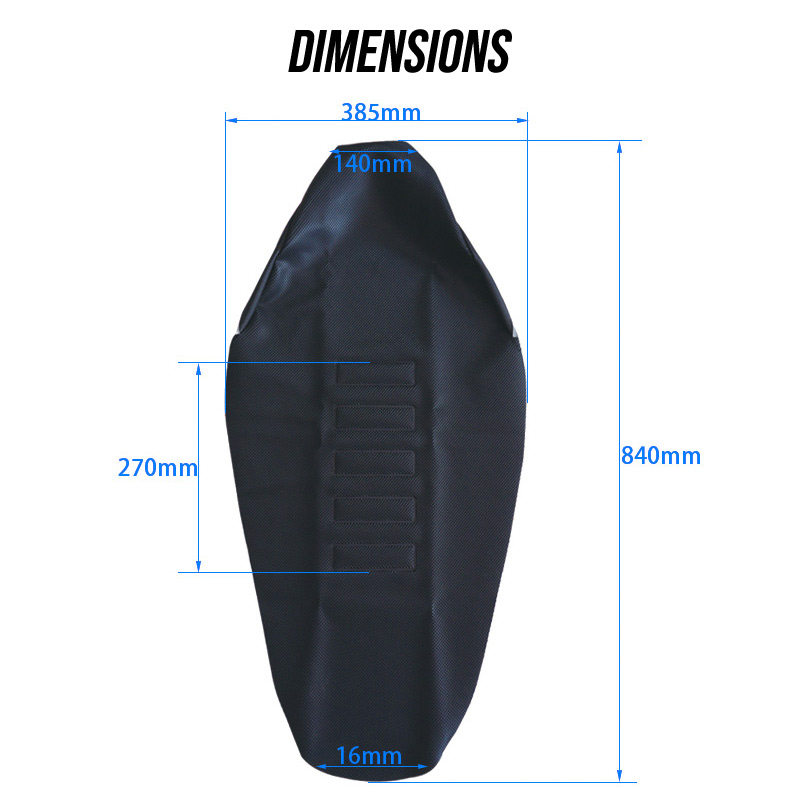 Housse de Selle Universelle  Motocross Enduro FKR Dimensions