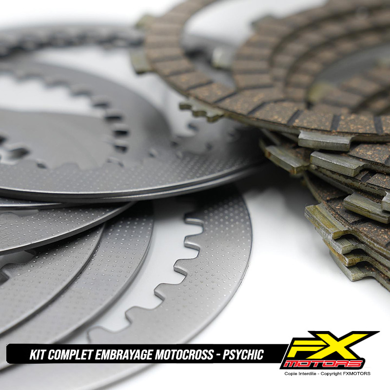Kit Complet Embrayage Motocross Enduro PSYCHIC MX Pas Cher Disques