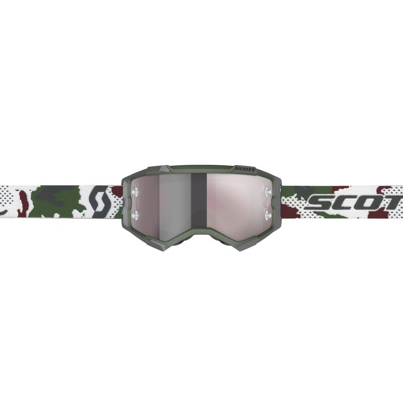 MASQUE SCOTT FURY CAMO EDITION VERT FONCE SILVER CHROME WORKS Bandeau