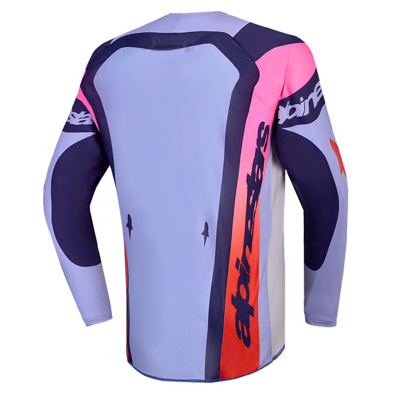 Maillot Cross Enfant Alpinestars Supertech Dyna 2027 Violet Rose Dos