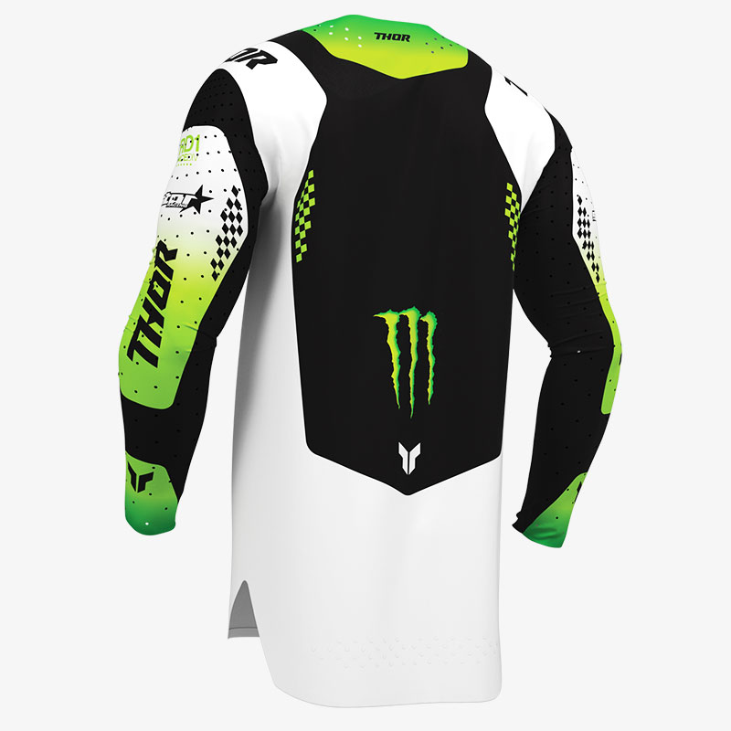 Maillot Cross THOR MX Monster Energy BlancNoir 02