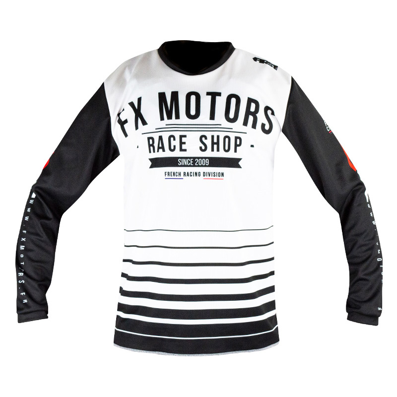 Maillot fxmotors first Streamline blanc 2020 mx