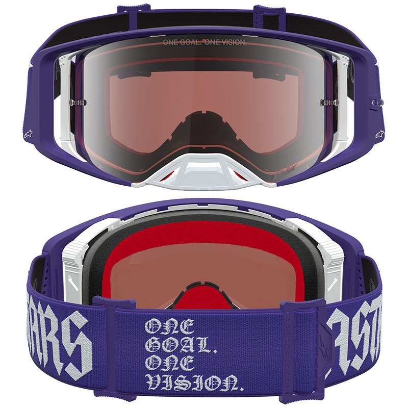 Masque Alpinestars Supertech Atrox Violet Blanc 2