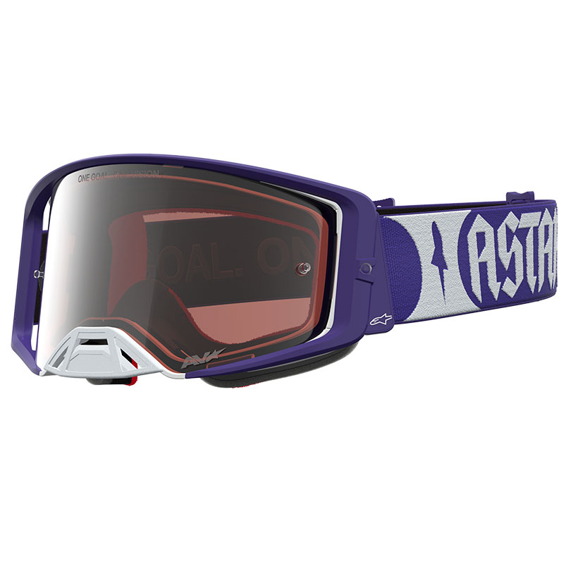 Masque Alpinestars Supertech Atrox Violet Blanc