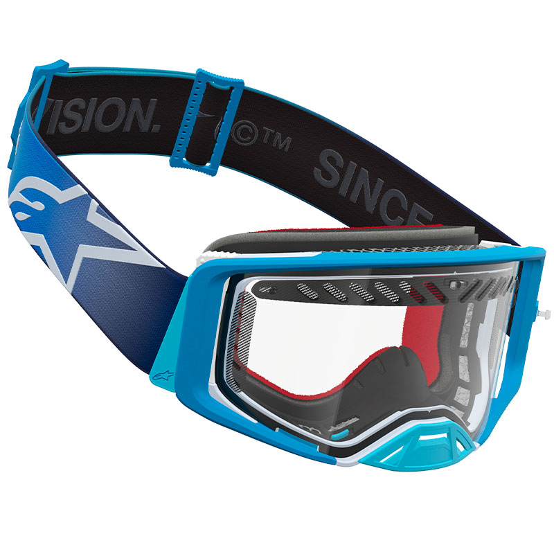 Masque Alpinestars Supertech Dura Air Fluid Bleu Enduro