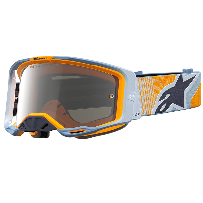 Masque Alpinestars Vision8 Maven Bleu Jaune Miroir