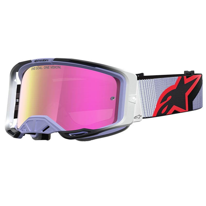 Masque Alpinestars Vision8 Maven Violet Noir Miroir