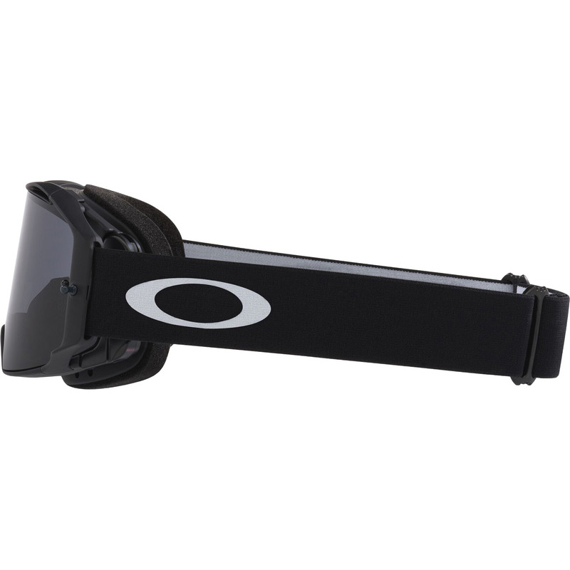 Masque Cross Oakley Airbrake Lite Matte Black Ecran Fume Noir Bandeau