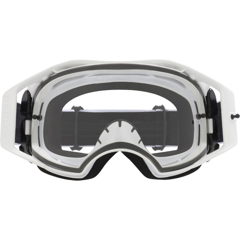 Masque Cross Oakley Airbrake Lite Matte White Ecran Clair Face
