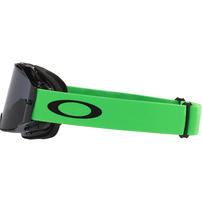 Masque Cross Oakley Airbrake Lite Moto Green Ecran Fume Gris Bandeau