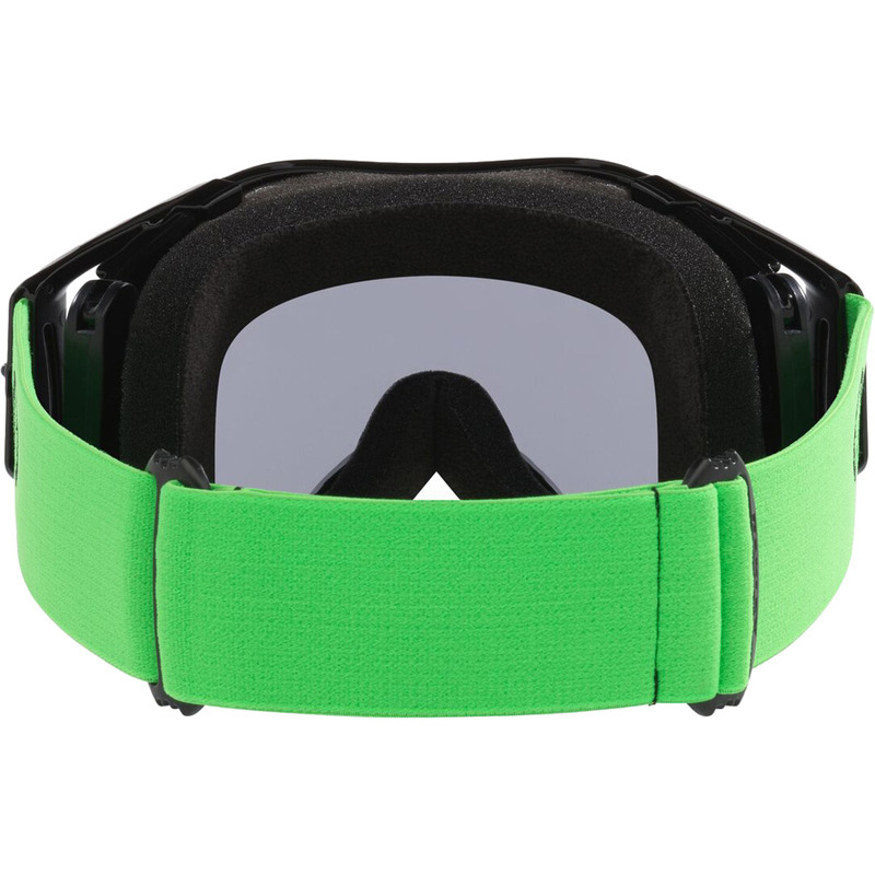 Masque Cross Oakley Airbrake Lite Moto Green Ecran Fume Gris Interieur