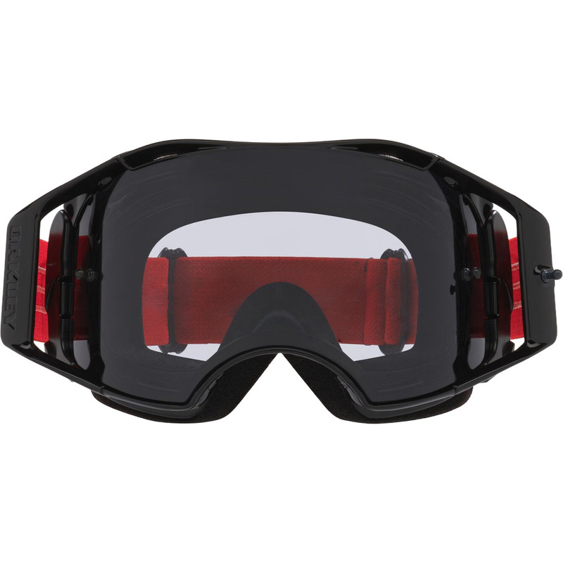 Masque Cross Oakley Airbrake Lite Moto Red Ecran Gris Clair Face