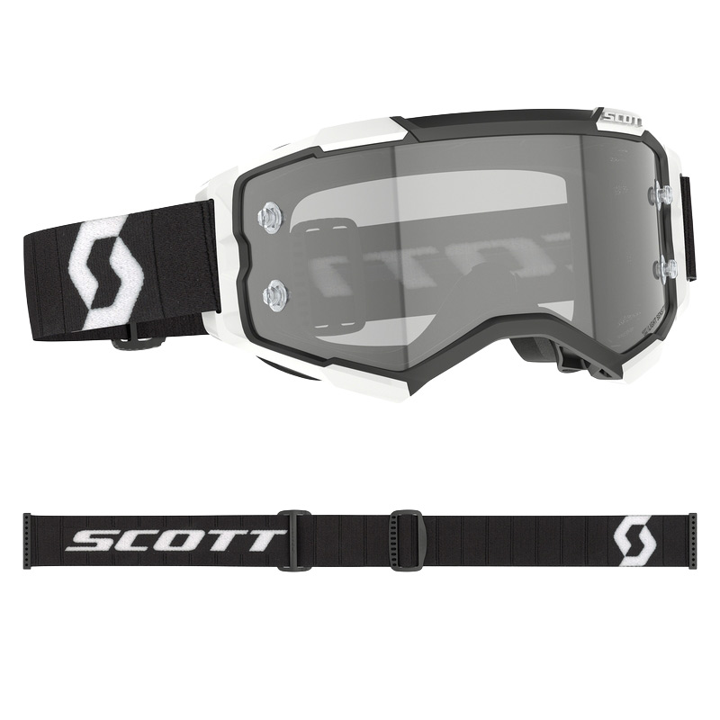 Masque Cross Scott Fury Noir Blanc Ecran Light Sensitive