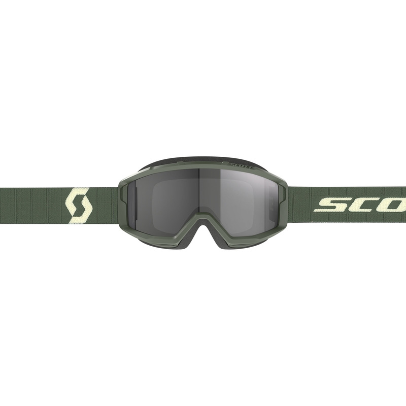 Masque Cross Scott Primal Sand Dust Vert Kaki Ecran Chrome Bandeau