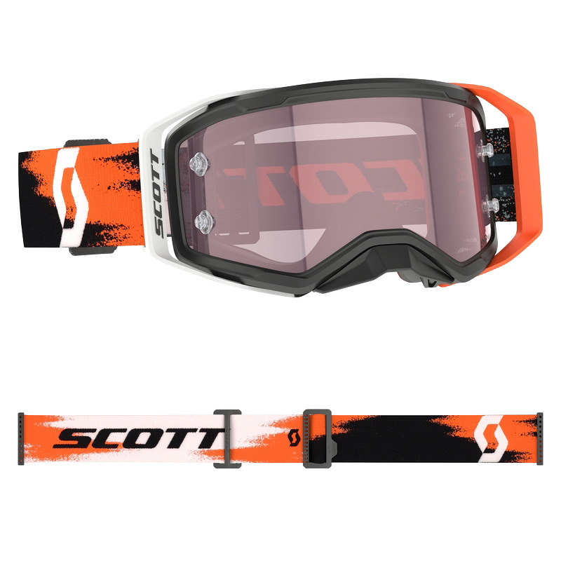 Masque Cross Scott Prospect 2 0 Ecran AMP Orange Noir Blanc